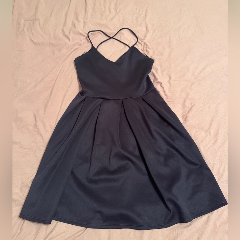 Backless Navy dress